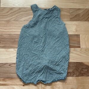 Stripped Lululemon Grey/White Tank Top